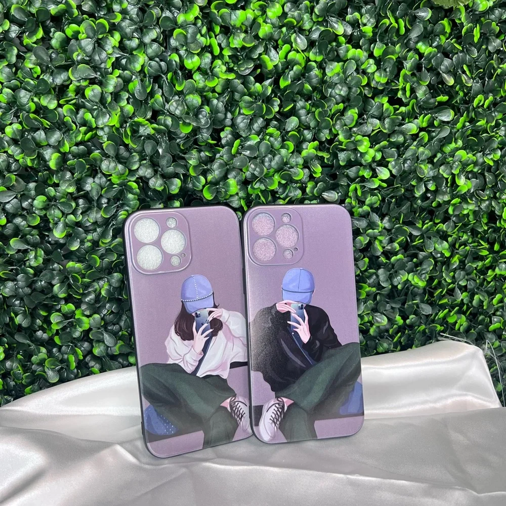 Duo of cases for iPhone 13 Pro Max Pat friends or couples